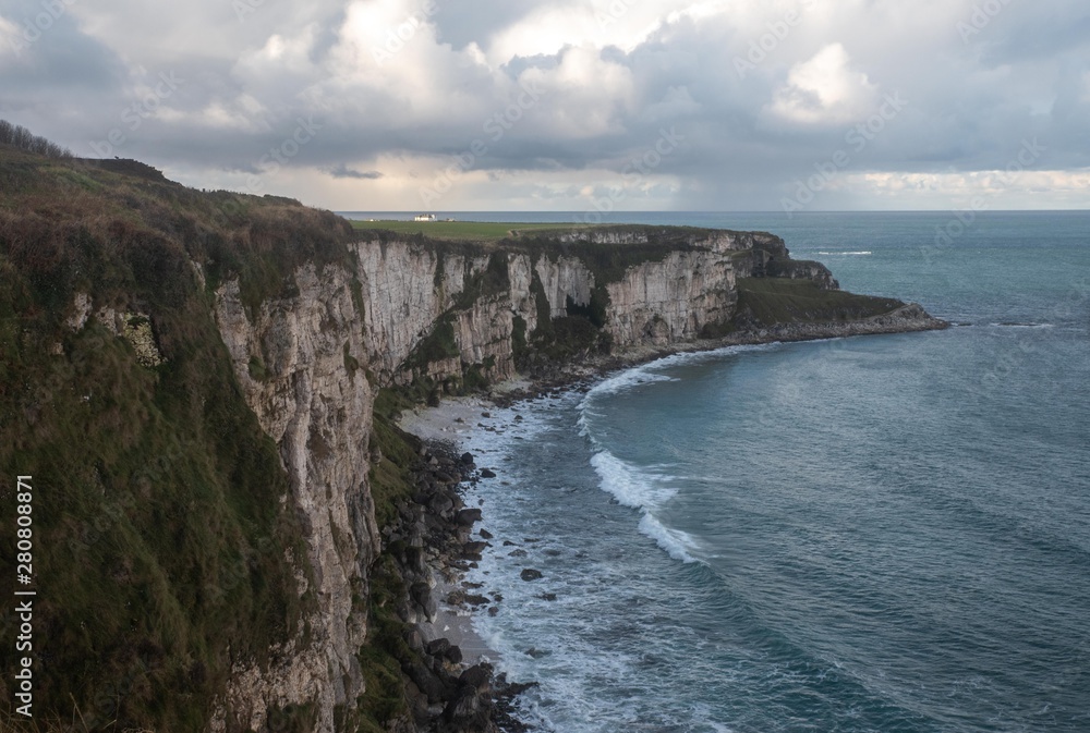 Panoramic coastline in Northern Ireland Panoramic coastline in Northern Ireland
