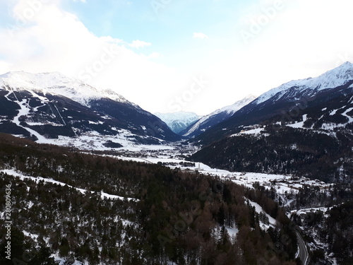 mountains in winter Bormio