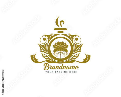 Luxury branding logo can be used for jewelry perfume spa Hotel multi-industry, cosmetics, salon, boutique, spa, company, corporate, etc