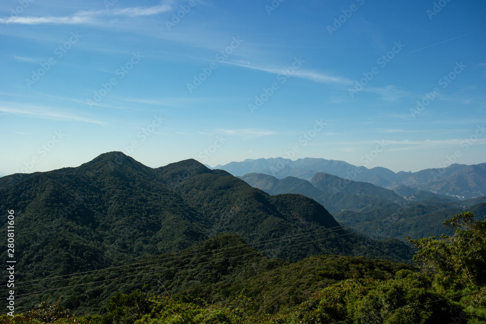 Mountains and forest