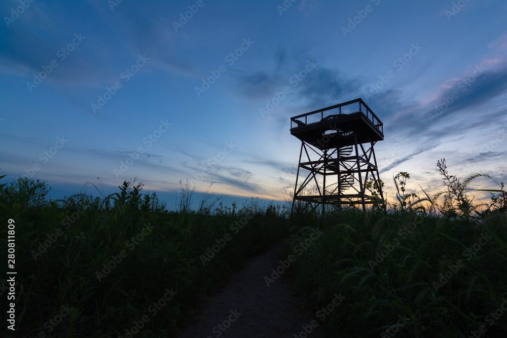 Observation Tower at dusk