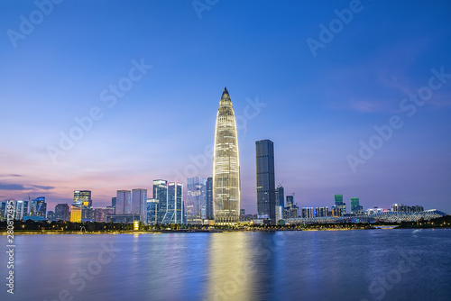 China Shenzhen Talent Park skyline night scenery