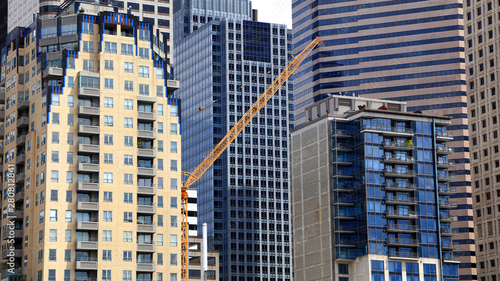 Modern tall buildings in downtown Seattle