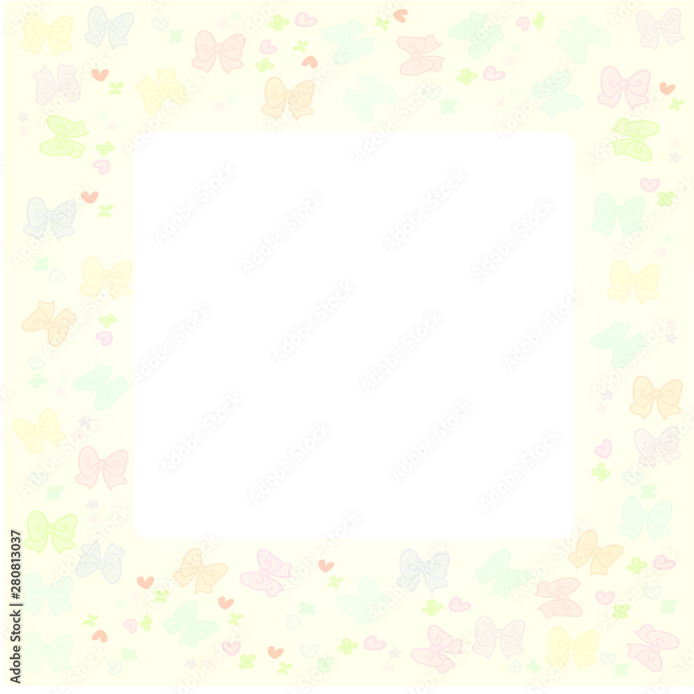 Ribbon pattern background border