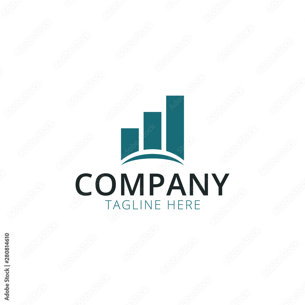 Graphic Statistic Logo for finance or other business and service