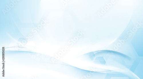 Abstract blue and white wavy, Futuristic and technology background