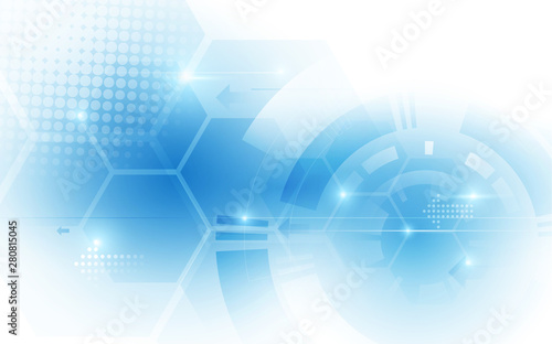 Abstract digital high technology futuristic background. Space for your design