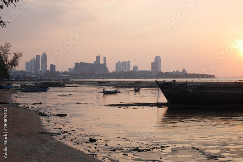 Boats at low tide