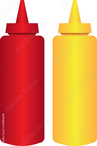 Set for mustard and ketchup