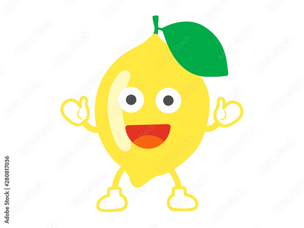 レモンのキャラクター Stock Vector Adobe Stock