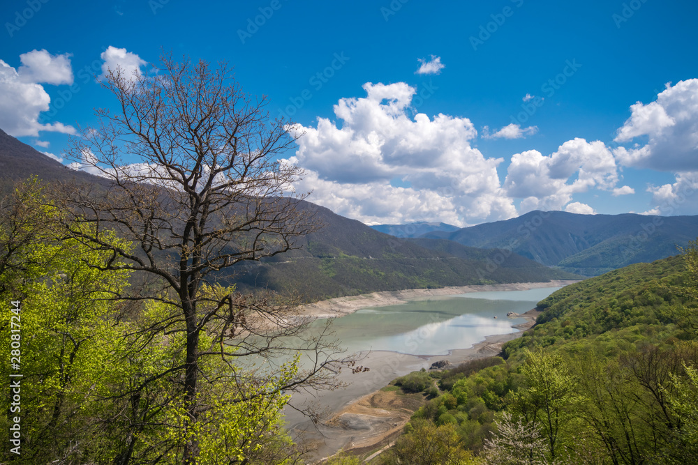 View of Zhinvali reservoir