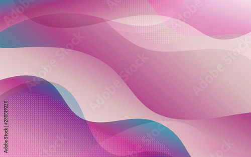 Elegant Colorful Complex Wave EDM and circle polka dot abstract background