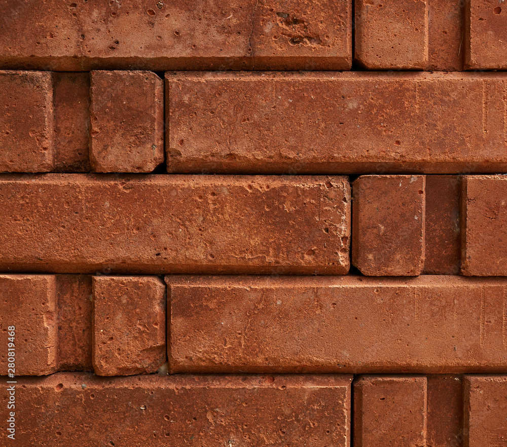 Full frame background 0f the orange bricks wall Full frame background 0f the orange bricks wall