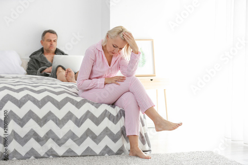 Offended wife angry with he...