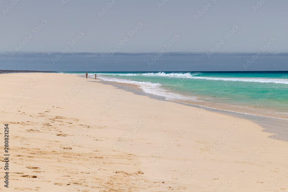 Fototapeta premium Santa Monica beach in Cabo Verde Boa Vista