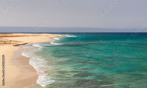 Santa Monica beach in Cabo Verde Boa Vista