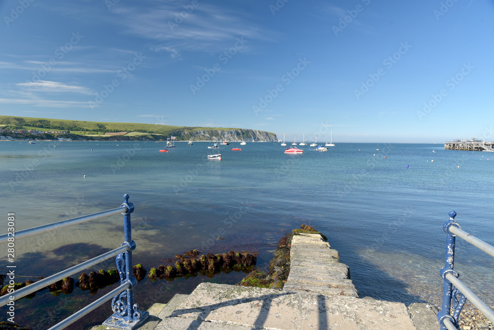 The jetty at Swanage on the Dorset coast in Southern England