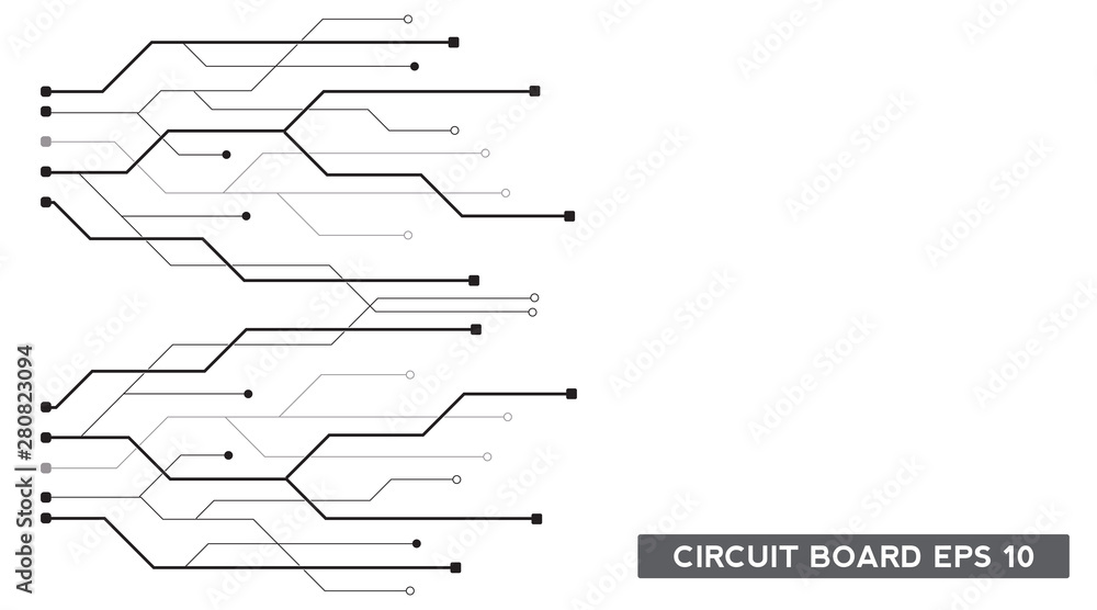 circuit board technology background. future electronics tech concept. movement. vector illustration element