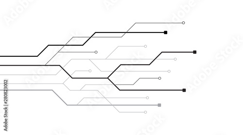 circuit board technology background. future electronics tech concept. movement. vector illustration element