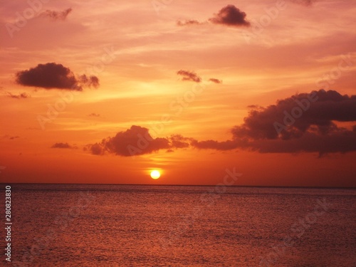 sunset on beach