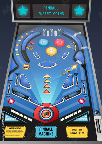 Pinball Machine Realistic Image