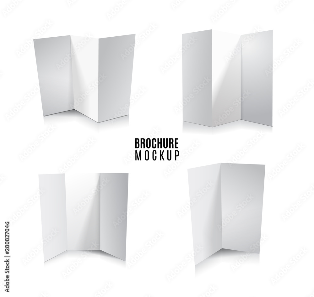 Magazine, booklet, postcard, flyer, business 3d card or brochure mockup template set isolated on white. Magazine, booklet, postcard, flyer, business 3d card or brochure mockup template set isolated on white.