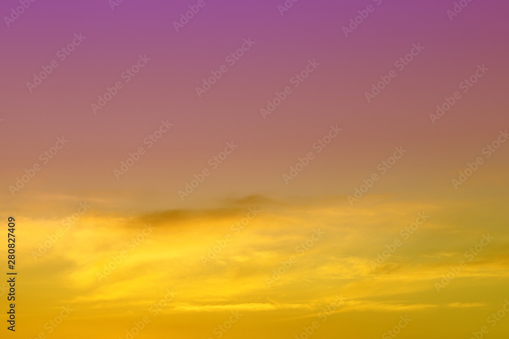 wonderful unreal vivid fantasy sun colored partially cloudy sky for using in design as background.
