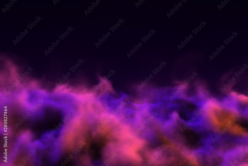 Soft focus blurry background creative template of mystical smoke
