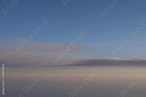 sunset sky, view from a plane © Stockhausen