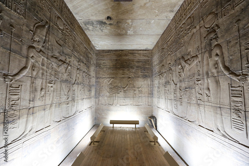 Fototapeta Naklejka Na Ścianę i Meble -  Inside of Philae Temple in Aswan, Egypt