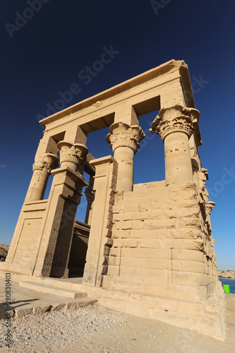 Trajan Kiosk of Philae Temple in Aswan, Egypt