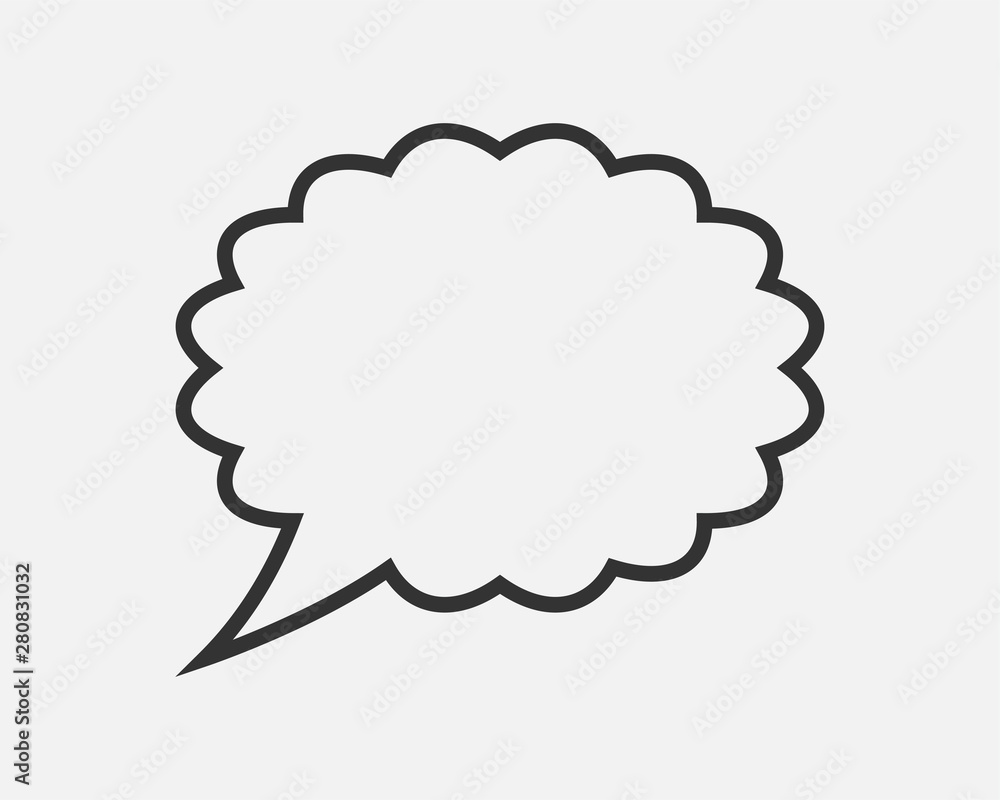 Talk bubble speech icon. Blank empty bubbles vector design elements. Chat on line symbol template. Dialogue balloon sticker silhouette. Talk bubble speech icon. Blank empty bubbles vector design elements. Chat on line symbol template. Dialogue balloon sticker silhouette.