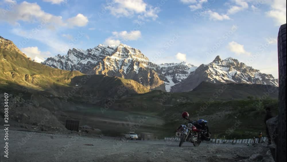 vTime Lapse of sunset over Himalayan mountains of Jammu and Kashmir's Kargil region. vTime Lapse of sunset over Himalayan mountains of Jammu and Kashmir's Kargil region.