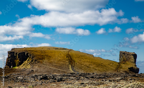 Obraz na plátně Colline sur la péninsule de Reykjanes, Islande