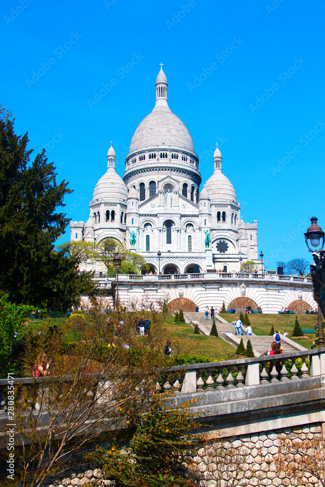 Basilica of the Sacred Heart, Sacre Coeur in Montmartre, Paris France