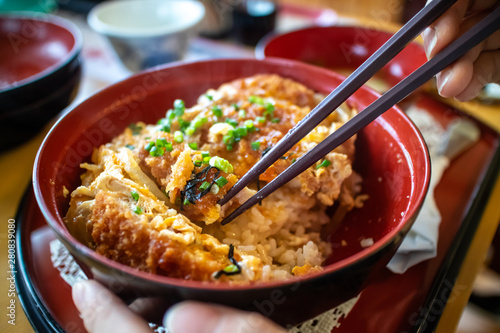 カツ丼 日本の食べ物