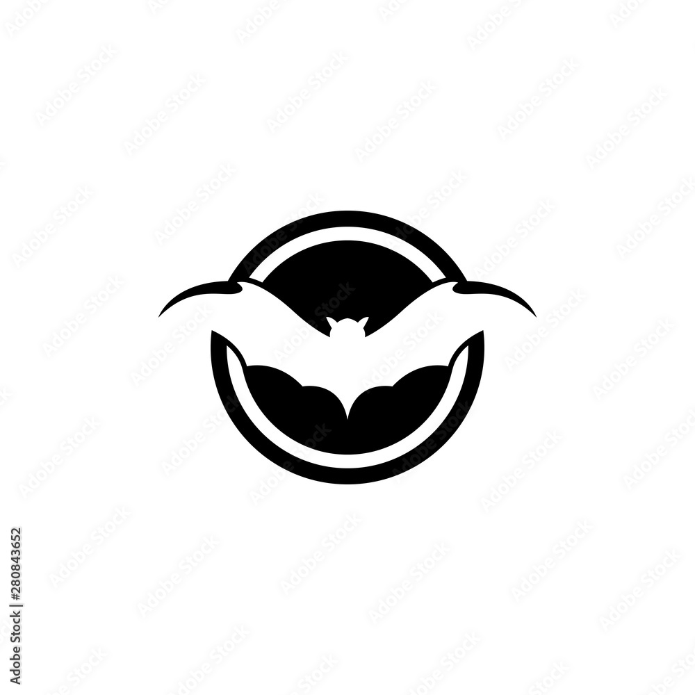 bat vector icon logo template design bat vector icon logo template design