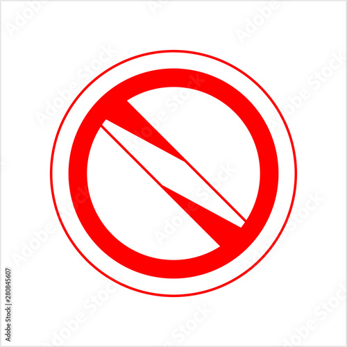 Free Download Red Empty Ban Sign, Red Blank Forbidden Sign, No Sign, Not Allowed Blank Sign - GFXLoad
