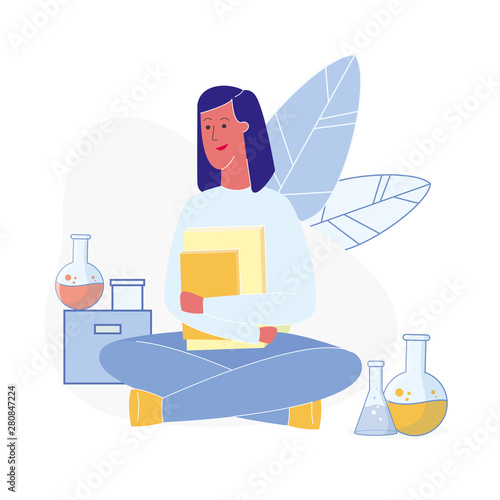 Chemistry Exam Preparation Vector Illustration