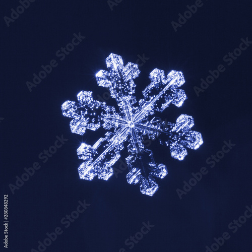 Blue toned snowflake