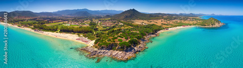 Cala Sinzias beach near Costa Rei on Sardinia island, Sardinia, Italy photo