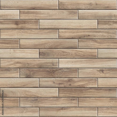 Seamless texture of light natural wooden parquet. High resolution pattern of striped wood