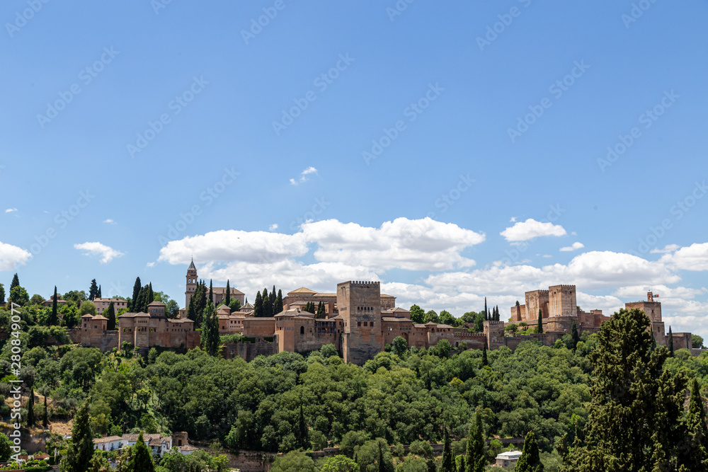 Alhambra Palace in Granada, Spain