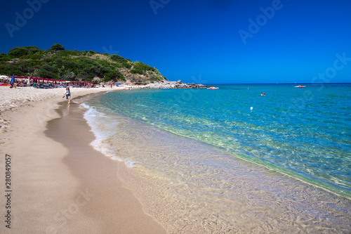Cala Sinzias beach near Costa Rei on Sardinia island  Sardinia  Italy