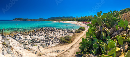 Cala Sinzias beach near Costa Rei on Sardinia island, Sardinia, Italy photo