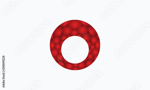 Letter O Direction Logo Design Element