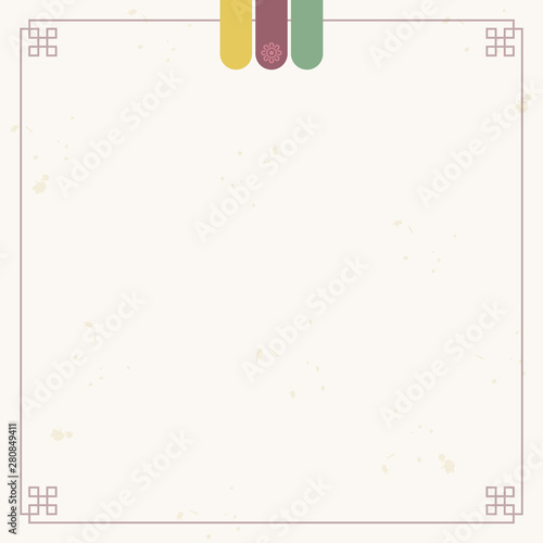 Korean traditional paper frame background