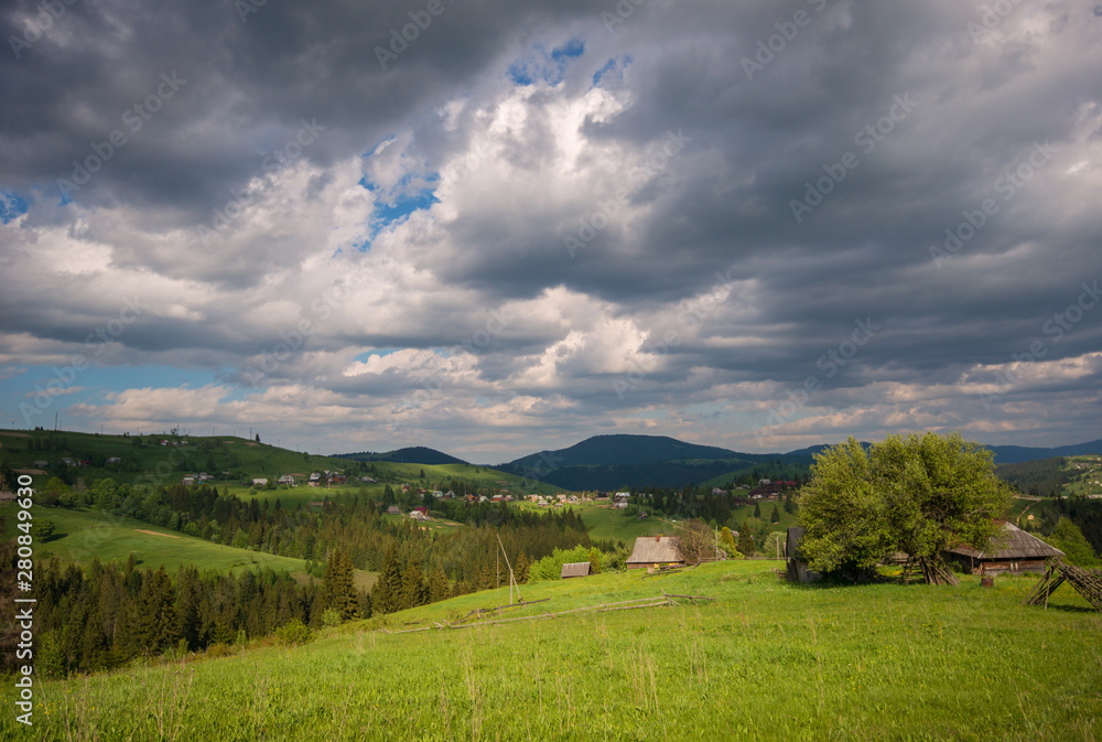 Beautiful nature in the Carpathians.
