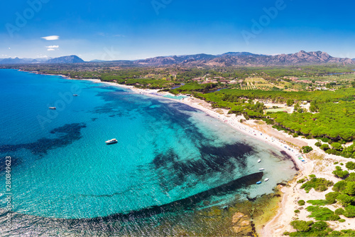 Fototapeta Naklejka Na Ścianę i Meble -  Cala Liberotto and Cala Ginepro beach on Sardinia island, Sardinia, Italy, Europe