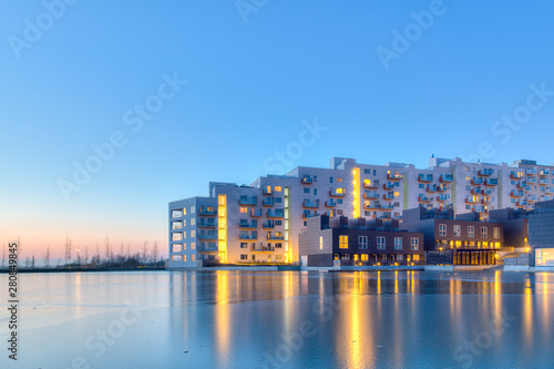 Residential area in Orestad district in Copenhagen © OliverFoerstner